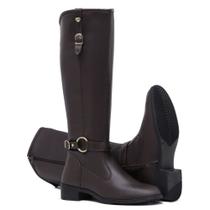 Bota Coturno Feminino Montaria Cano Longo Rodeio Moda Fashion Confortável NL219