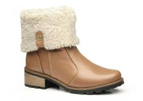 Bota coturno feminino pegada em couro forrada com lã - 47085 - 33836 - 34194 Bota coturno feminino pegada em couro forrada com lã - 47085 - 33836 - 34194