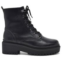 Bota Coturno Feminino Preto Via Marte 005-001-01