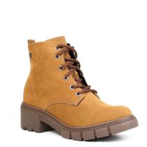 Bota Coturno Feminino Ramarim Salto Baixo Tratorado com Cadarço 24-12101