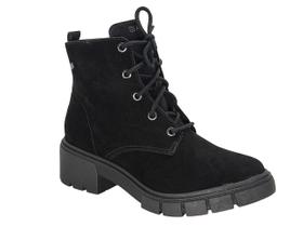 Bota Coturno Feminino Salto Médio Tratorado Ramarim 2311121 Bota Coturno Feminino Salto Médio Tratorado Ramarim 2311121