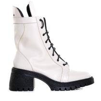 Bota Coturno Feminino Zariff Off White 503