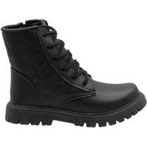 Bota Coturno Grugui Infantil Cano Médio Costuras Menina