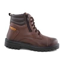 Bota Coturno Infantil Cano Médio Ajuste em Cadarço e Zíper Bota Coturno Infantil Cano Médio Ajuste em Cadarço e Zíper