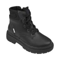Bota Coturno Infantil Cano Médio Pampili Duda Preta 681.008
