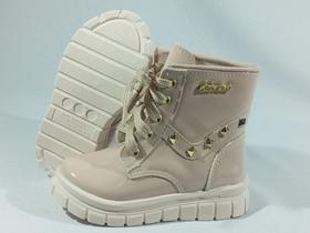 Bota coturno infantil feminina verniz fort pé 12504
