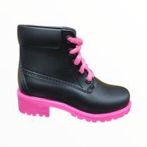Bota Coturno Infantil Feminino Tratorada Galocha Silicone