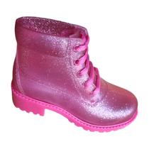 Bota Coturno Infantil Feminino Tratorada Galocha Silicone