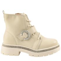 Bota Coturno Infantil Juvenil Casual Com Fivela Tratorado Molekinha 2182.202