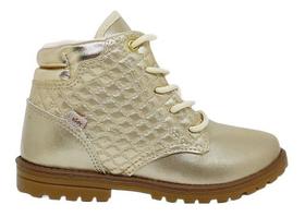 Bota coturno infantil kidy fashion baby ouro original Bota coturno infantil kidy fashion baby ouro original