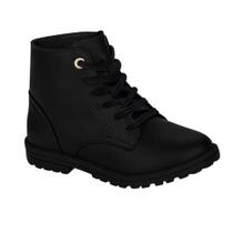 Bota Coturno Infantil Love Fashion Preto Kidy 028-0114-0007 Bota Coturno Infantil Love Fashion Preto Kidy 028-0114-0007