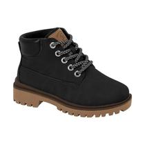 Bota Coturno Infantil Masculino Bebê Molekinho Botinha Tratorada Estilo Conforto