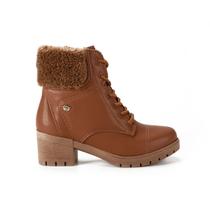 Bota Coturno Infantil Menina Casual Com Pelinho Pink Cats V2532