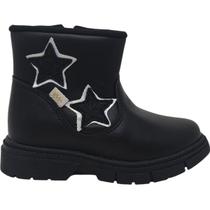 Bota Coturno Infantil Menina Casual Dia a Dia Passeio Escola com Brilho e Zíper Conforto Kidy 084-0106 Bota Coturno Infantil Menina Casual Dia a Dia Passeio Escola com Brilho e Zíper Conforto Kidy 084-0106