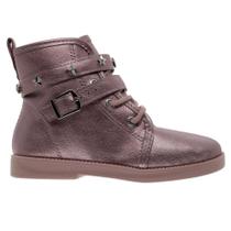 Bota Coturno Infantil Menina Molekinha 2184.103 Rosa Bota Coturno Infantil Menina Molekinha 2184.103 Rosa