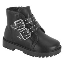 Bota Coturno Infantil Menina Molekinha Lançamento 2126530 Cor:PretoTamanho:24 Bota Coturno Infantil Menina Molekinha Lançamento 2126530 Cor:PretoTamanho:24