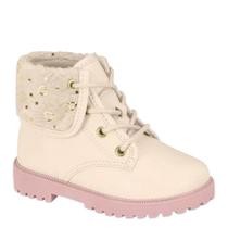 Bota Coturno Infantil Menina Molekinha Pelo Casual 2126.520