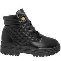 Bota Coturno Infantil Menina Tratorado com Matelassê Molekinha 2179.201