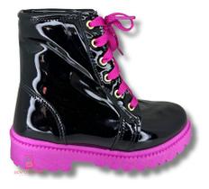 Bota Coturno Infantil Meninas - Várias Cores