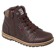 Bota Coturno Infantil Menino Casual Escolar Inverno Moderna Leve Confortável com Zíper Bota Coturno Infantil Menino Casual Escolar Inverno Moderna Leve Confortável com Zíper