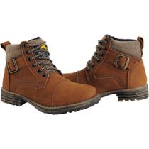 Bota Coturno Infantil Menino Couro Macia Casual Conforto Bota Coturno Infantil Menino Couro Macia Casual Conforto