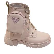 Bota Coturno Infantil Tratorada Com Bolsa Nilqi 1500.1.1
