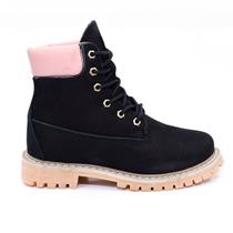 Bota Coturno Innovation Adventure Preto e Rosa