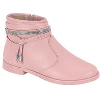 Bota Coturno Juvenil Menina Molekinha Cano Curto Detalhe Brilho Bota Coturno Juvenil Menina Molekinha Cano Curto Detalhe Brilho