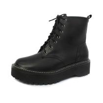 Bota Coturno Kristy Napa Preto