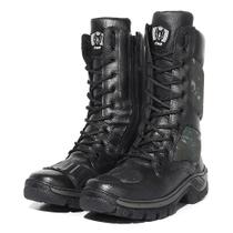 Bota Coturno Masculina Adventure Casual Militar Proteção Marcha Cano Longo Motociclista Rocam
