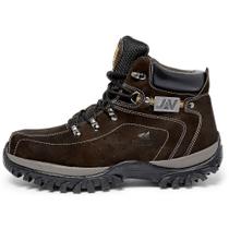 Bota Coturno Masculina Adventure em Couro Via Livre Café