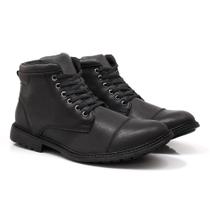 Bota Coturno Masculina Cano Curto Cadarço Macia Conforto