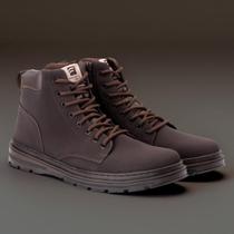 Bota Coturno Masculina Cano Medio Solado Tratorado Moda Casual Estilo E Conforto Dia a Dia Homem Fas