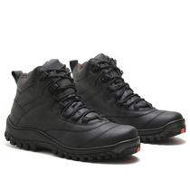 Bota Coturno Masculina Casual Conforto Preta Free Jump