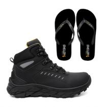 Bota Coturno Masculina + Chinelo Envio Rápido