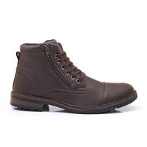 Bota Coturno Masculina Com Zíper Barata Confortavel Leve Macia Top 211z
