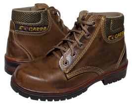 Bota Coturno Masculina Couro Cano Médio Sapato Casual Macio Confortavel