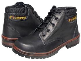 Bota Coturno Masculina Couro Cano Médio Sapato Casual Macio Confortavel
