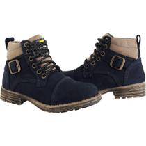 Bota Coturno Masculina Couro Macia Casual Conforto Dia a Dia