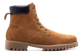 Bota Coturno Masculina Couro Nobuck Tratorada Cano Medio Bota Coturno Masculina Couro Nobuck Tratorada Cano Medio