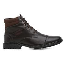 Bota Coturno Masculina de Frio em Couro Solado em Borracha Bota Coturno Masculina de Frio em Couro Solado em Borracha