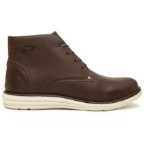 Bota Coturno Masculina Elegante Marrom Classic em Couro Solado Antiderrapante Casual Premium