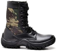 Bota Coturno Masculina Militar Juvenil Cano Curto Básico Casual Tática Estilo Motociclista