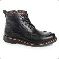 Bota Coturno Masculina Rafarillo Couro Aumenta Altura Lisa