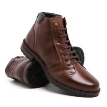 Bota Coturno Masculina Sapato Social Em Couro Legitimo (JO1000) - MENA INFINITY