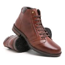 Bota Coturno Masculina Sapato Social Em Couro Legitimo (JO1000) Bota Coturno Masculina Sapato Social Em Couro Legitimo (JO1000)