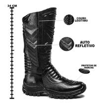 Bota Coturno Masculina Segurança Militar Tática Cano Alto Lacrada