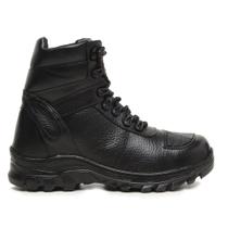 Bota Coturno Masculina Wit Shoes Motociclista em Couro com Protetor Preto