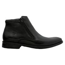 Bota Coturno Masculina Zíper Lateral Anatomic Gel Reforçado Casual Troy Conforto Cano Médio Inverno