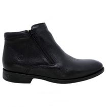 Bota Coturno Masculina Zíper Lateral Anatomic Gel Reforçado Casual Troy Conforto Cano Médio Inverno